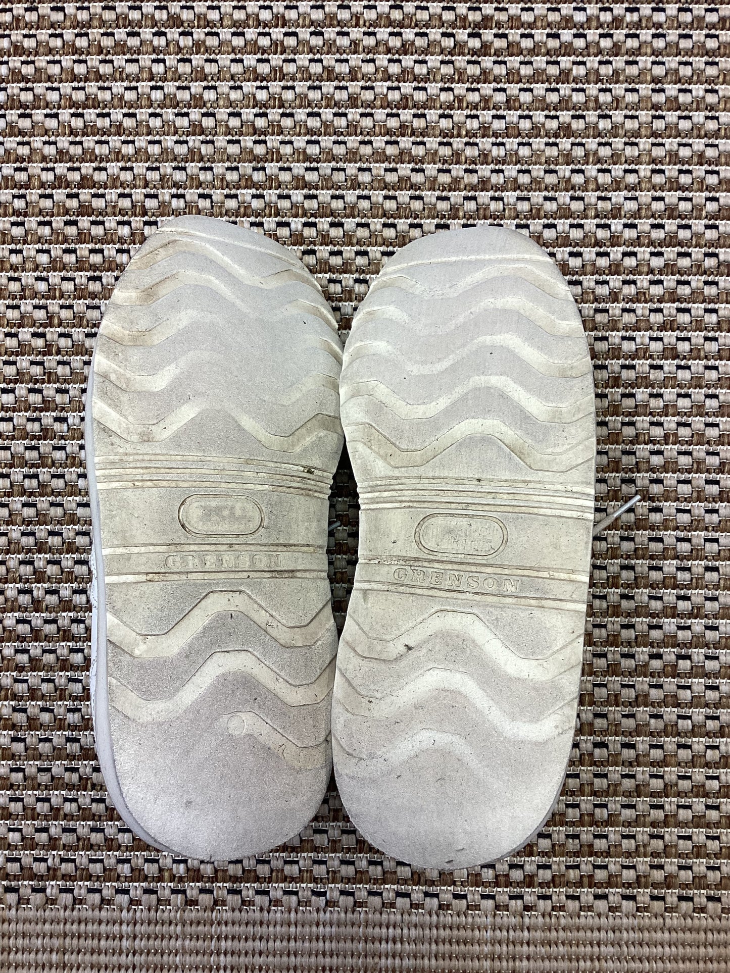 Grenson Cream Faux Leather 'Emily' Brogues Size 4