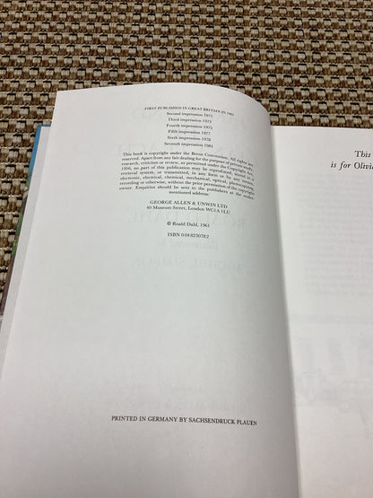 James and the Giant Peach by Roald Dahl (1981)