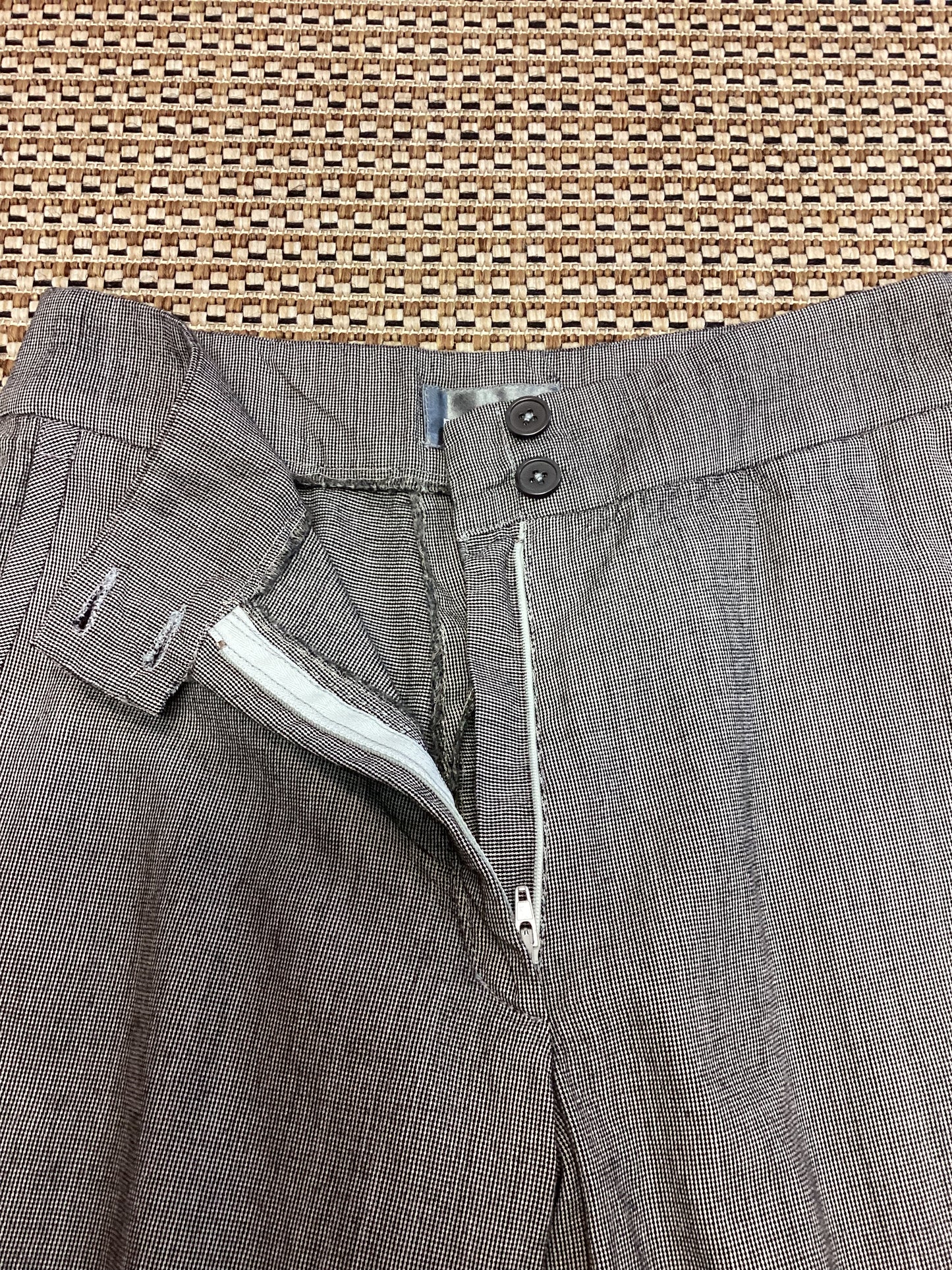 Paco Rabanne Black & White Houndstooth Trousers Size XS