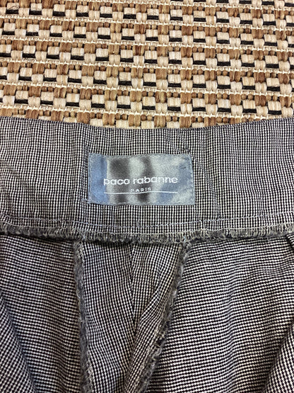 Paco Rabanne Black & White Houndstooth Trousers Size XS