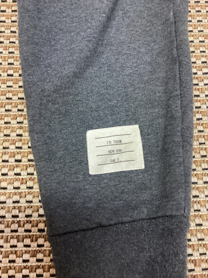 Thom Browne New York Grey Cotton Tracksuit Bottoms Size M
