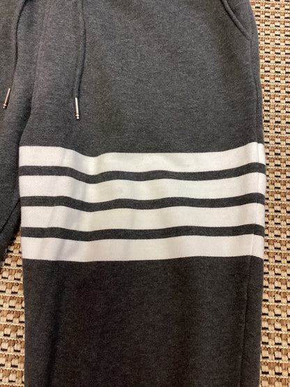 Thom Browne New York Grey Cotton Tracksuit Bottoms Size M