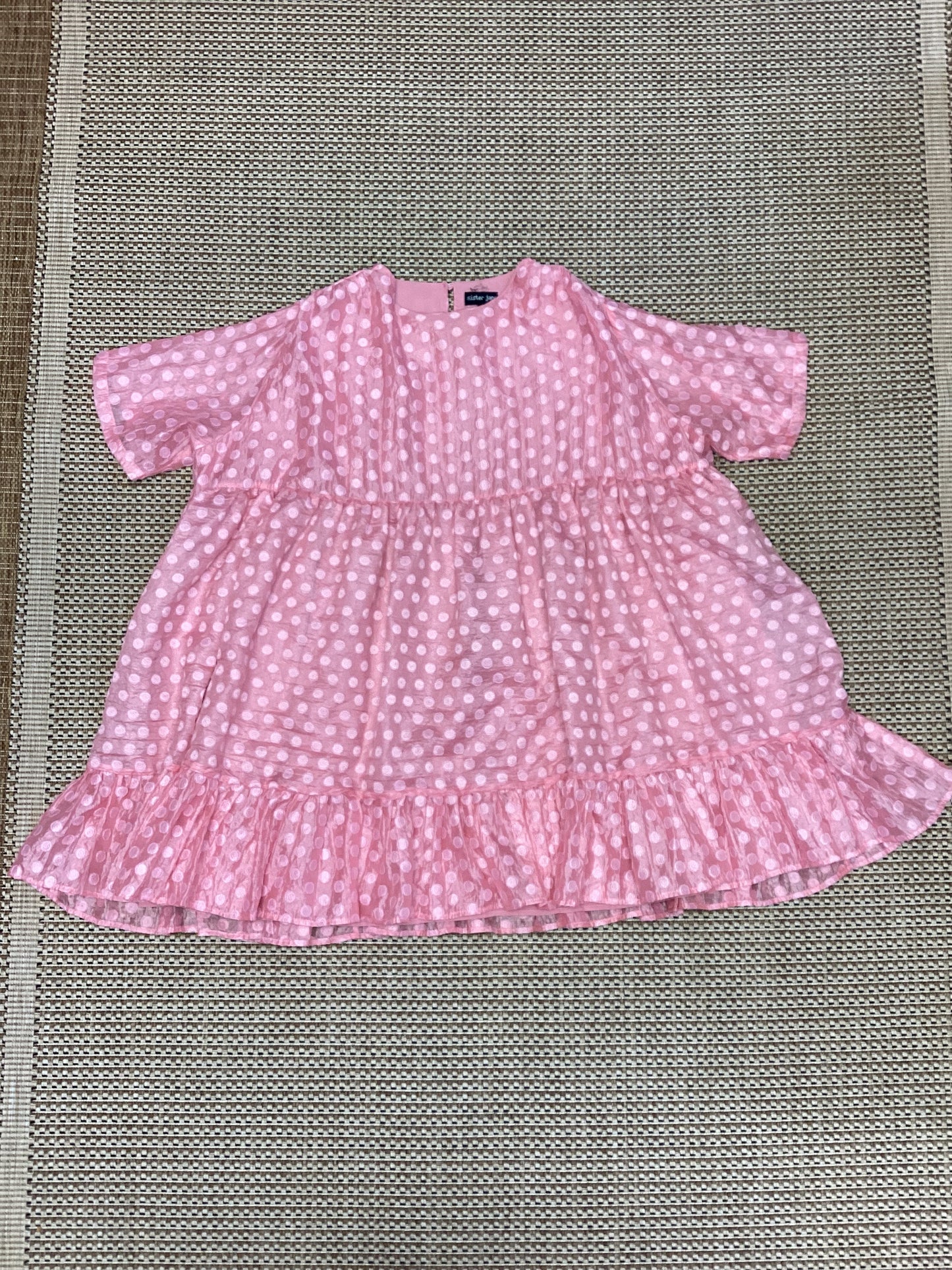 Sister Jane Pink Polka Dot Mini Dress Size 16