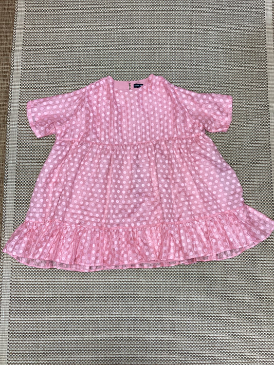 Sister Jane Pink Polka Dot Mini Dress Size 16