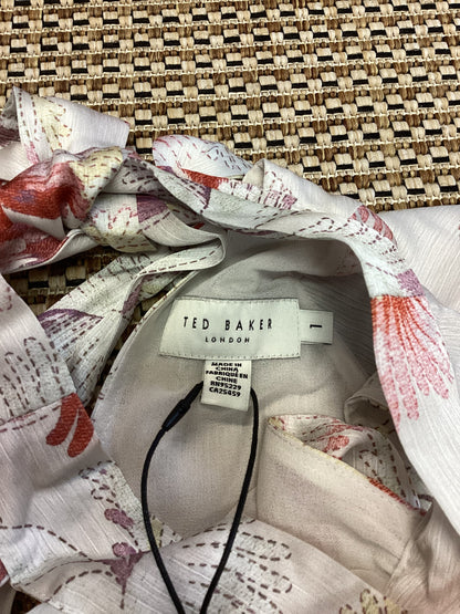 BNWT Ted Baker Cream Floral Mini Dress Size S