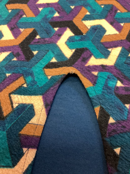 Maeve Teal Green Patterned Pencil Skirt Size XL