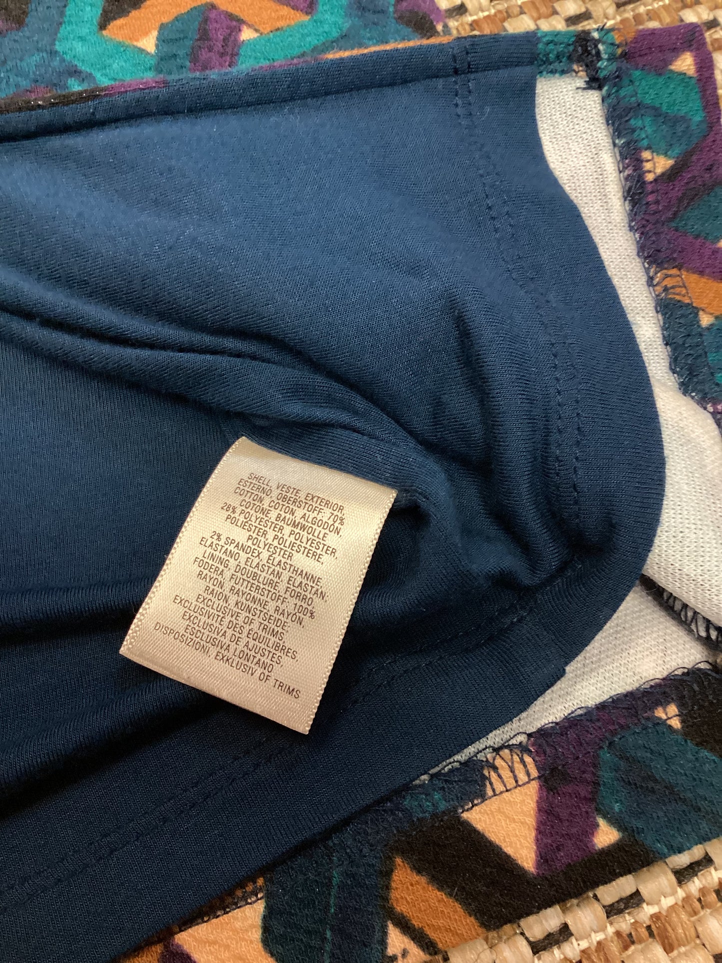 Maeve Teal Green Patterned Pencil Skirt Size XL