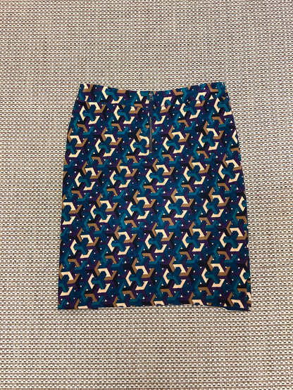 Maeve Teal Green Patterned Pencil Skirt Size XL