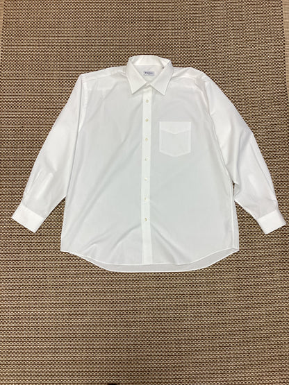 Balmain White Cotton-Blend Shirt Size XL