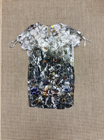 Paul Grey Printed Tunic Top Size 14