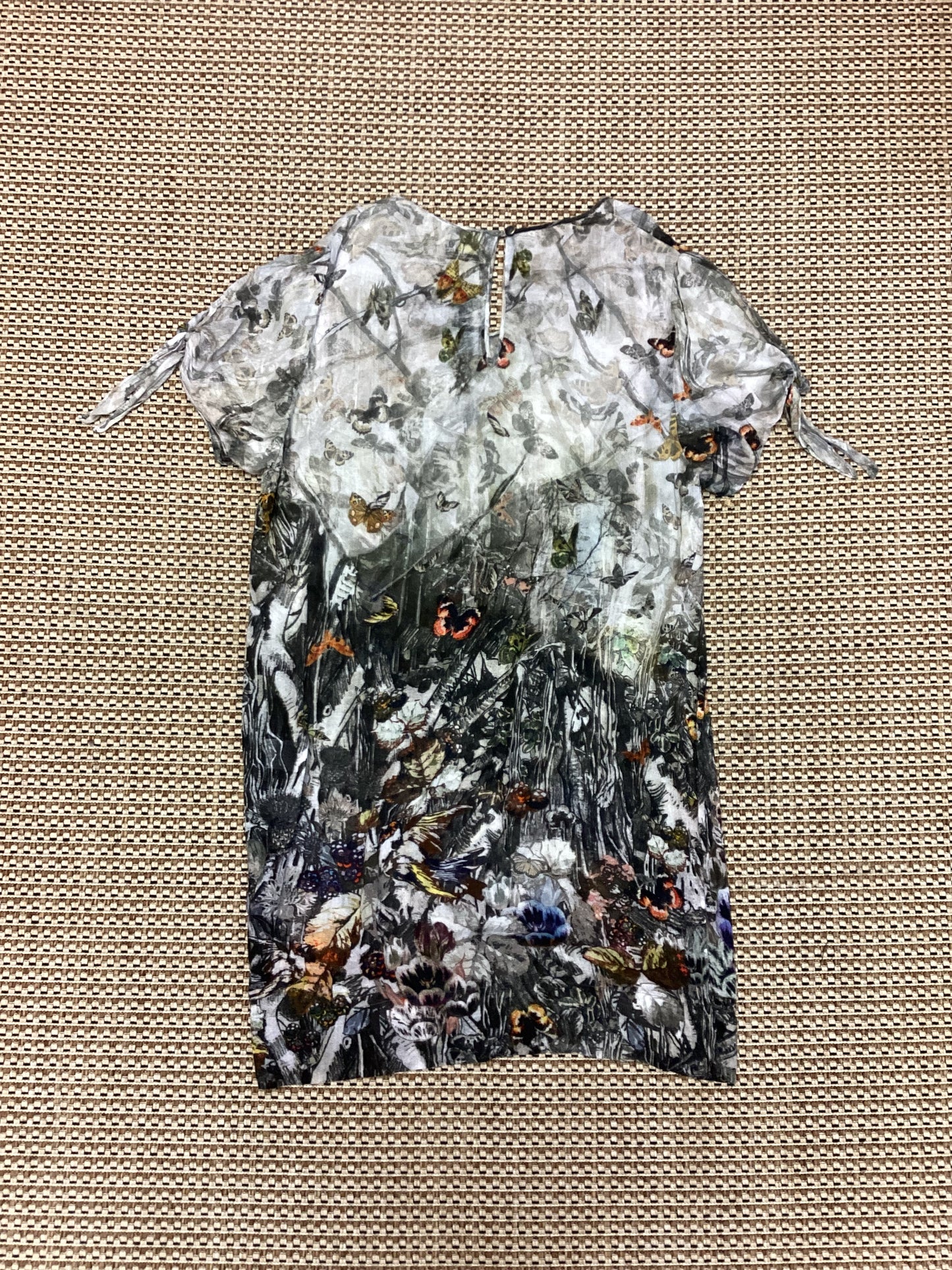 Paul Grey Printed Tunic Top Size 14