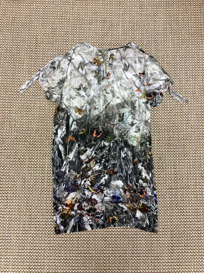 Paul Grey Printed Tunic Top Size 14