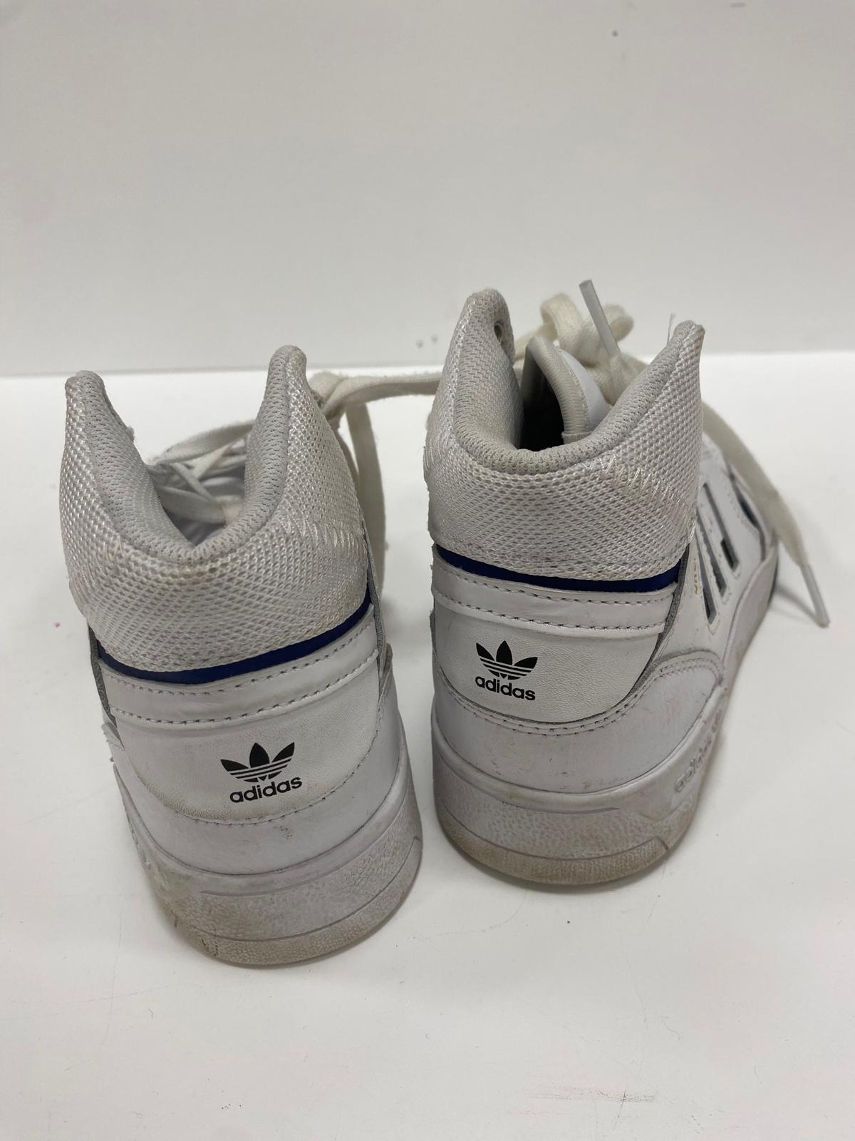 Adidas Drop Step Ortholite Mid Trainers White Size UK 1