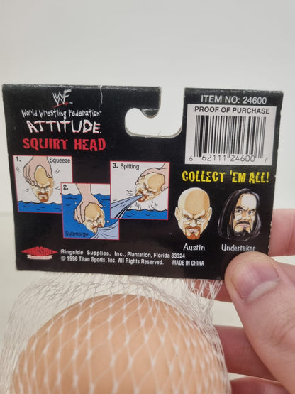 Vintage 1998 WWF Squirt Head Steve Austin New