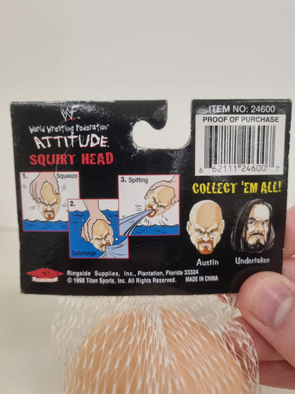 Vintage 1998 WWF Squirt Head Steve Austin New