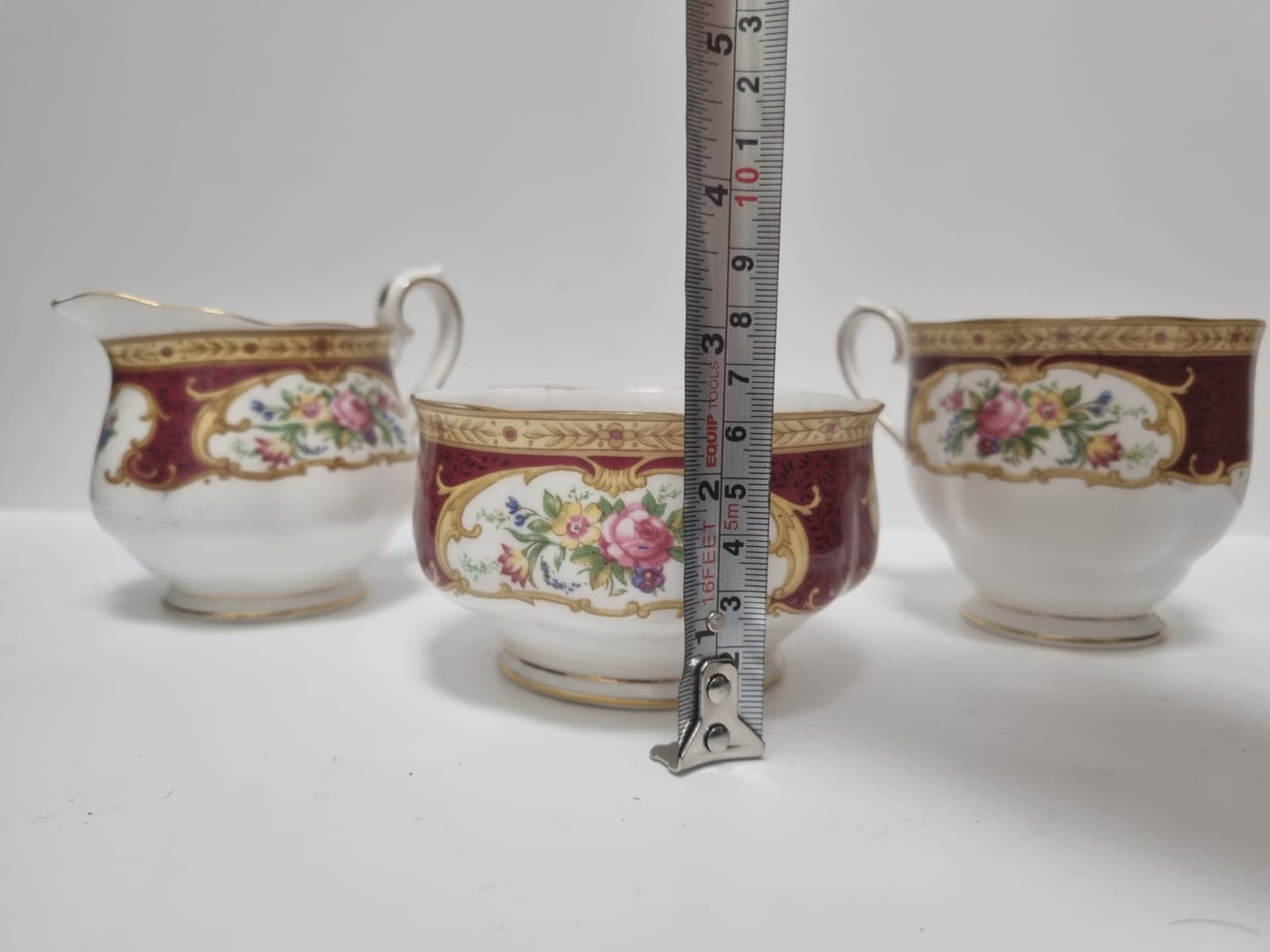 Royal Albert Bone China Tea Cup Milk Jug Sugar Bowl 3 pieces