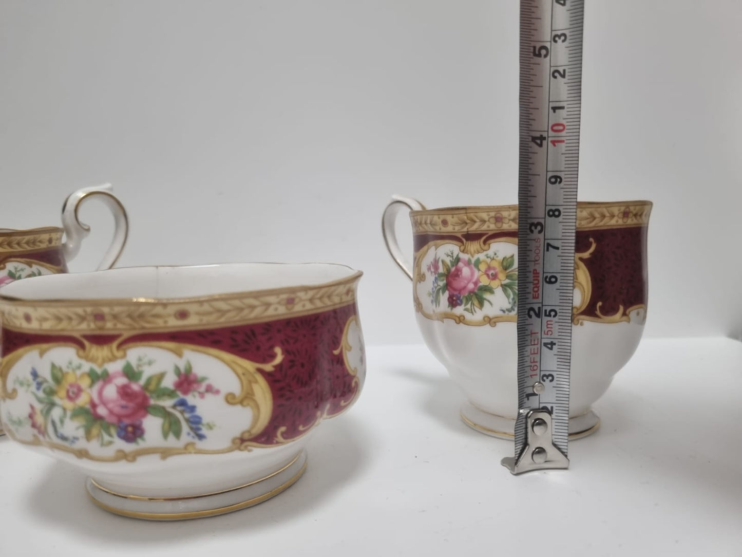 Royal Albert Bone China Tea Cup Milk Jug Sugar Bowl 3 pieces