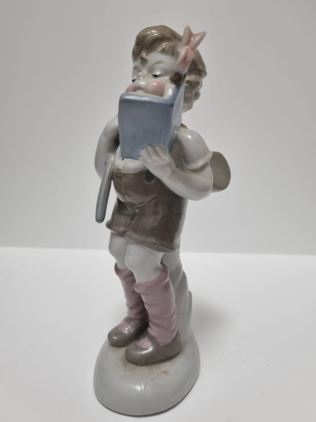 Hilla Peyk Porcelain Figurine Child/Student by Wagner & Apel