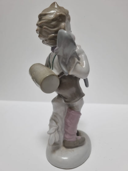 Hilla Peyk Porcelain Figurine Child/Student by Wagner & Apel