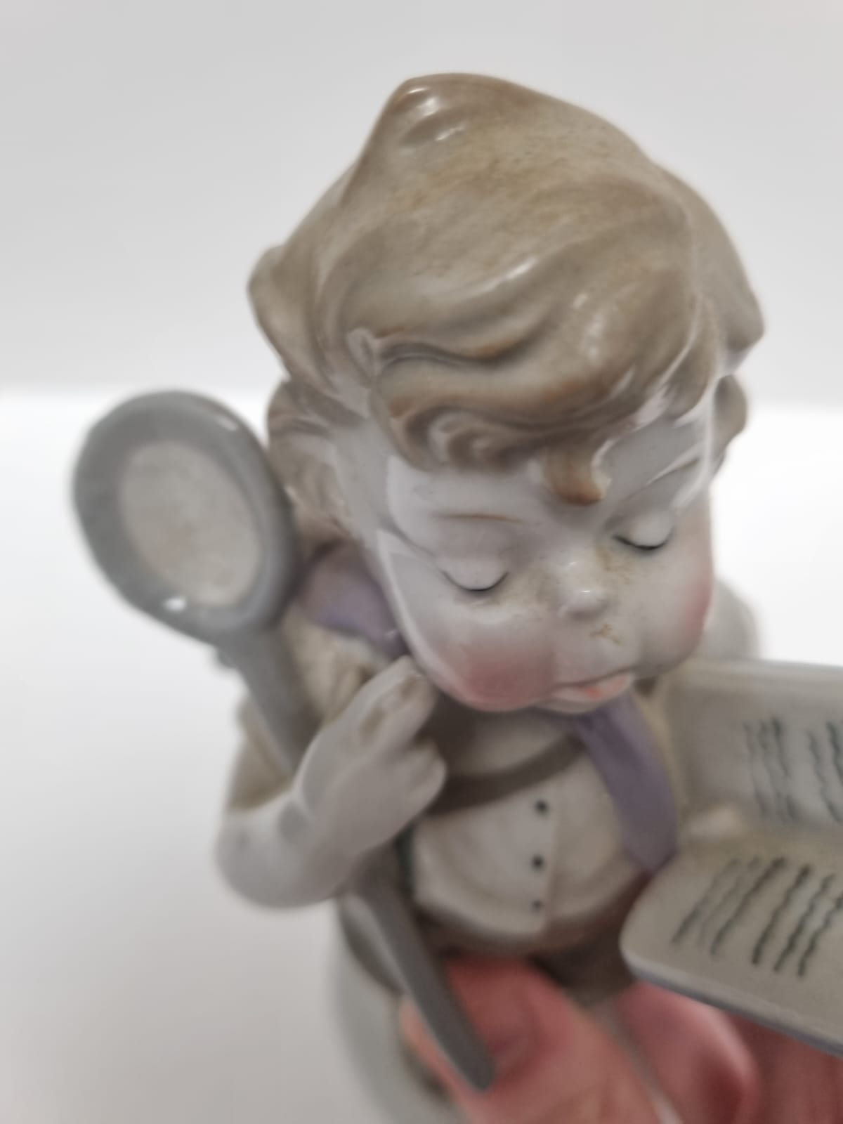 Hilla Peyk Porcelain Figurine Child/Student by Wagner & Apel