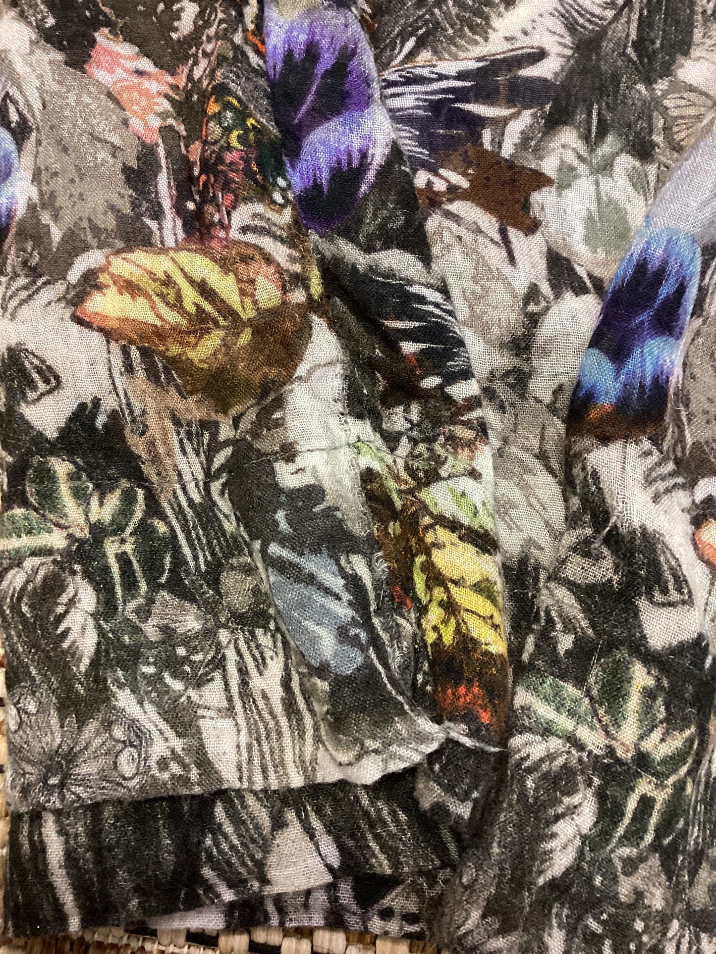 Paul Grey Printed Tunic Top Size 14