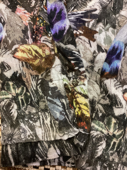 Paul Grey Printed Tunic Top Size 14