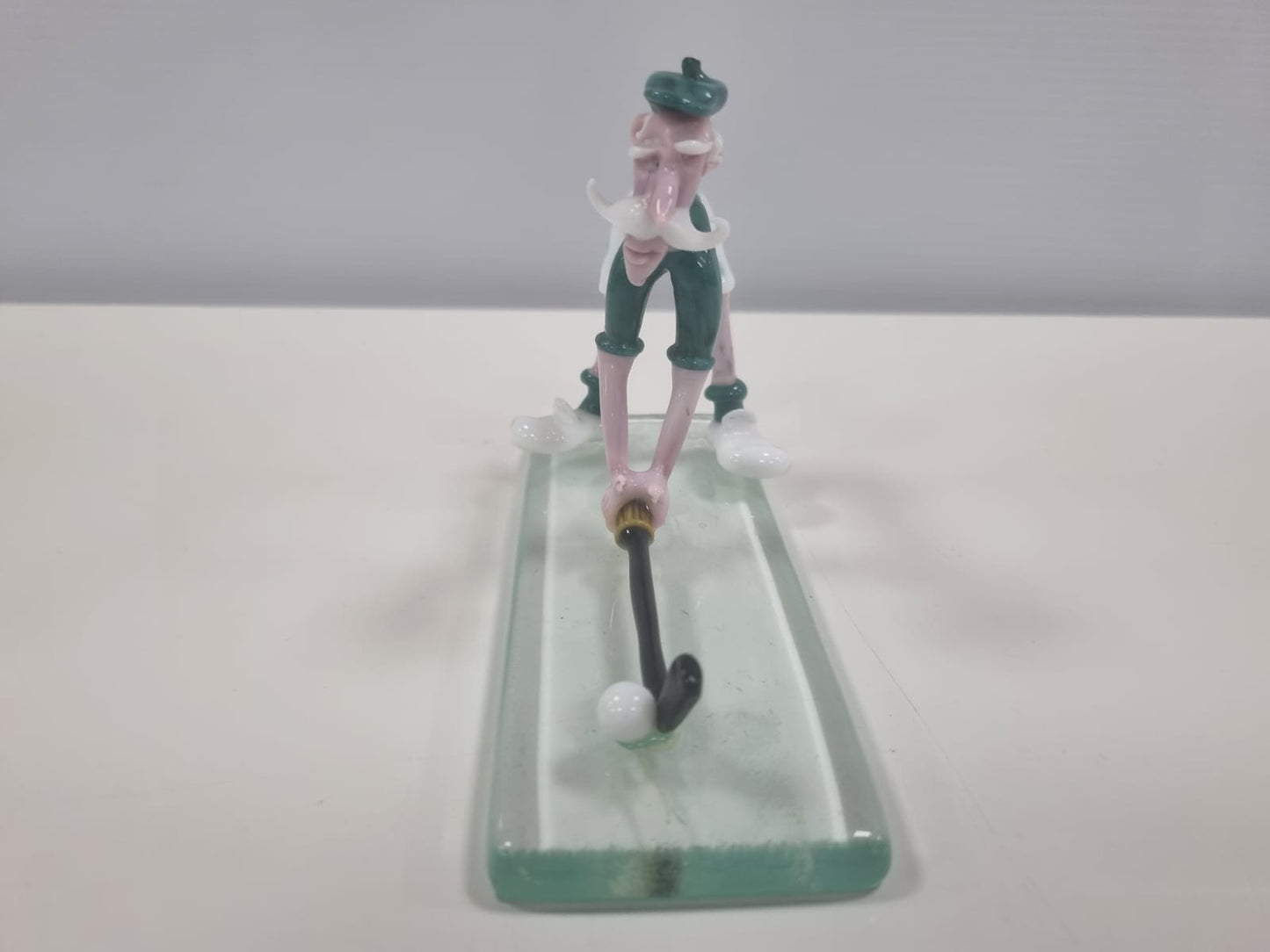 Murano Glass Golfer Handmade Figurine