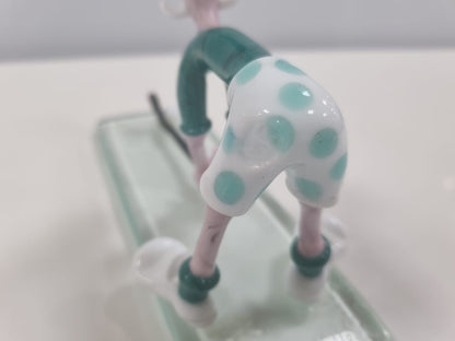 Murano Glass Golfer Handmade Figurine