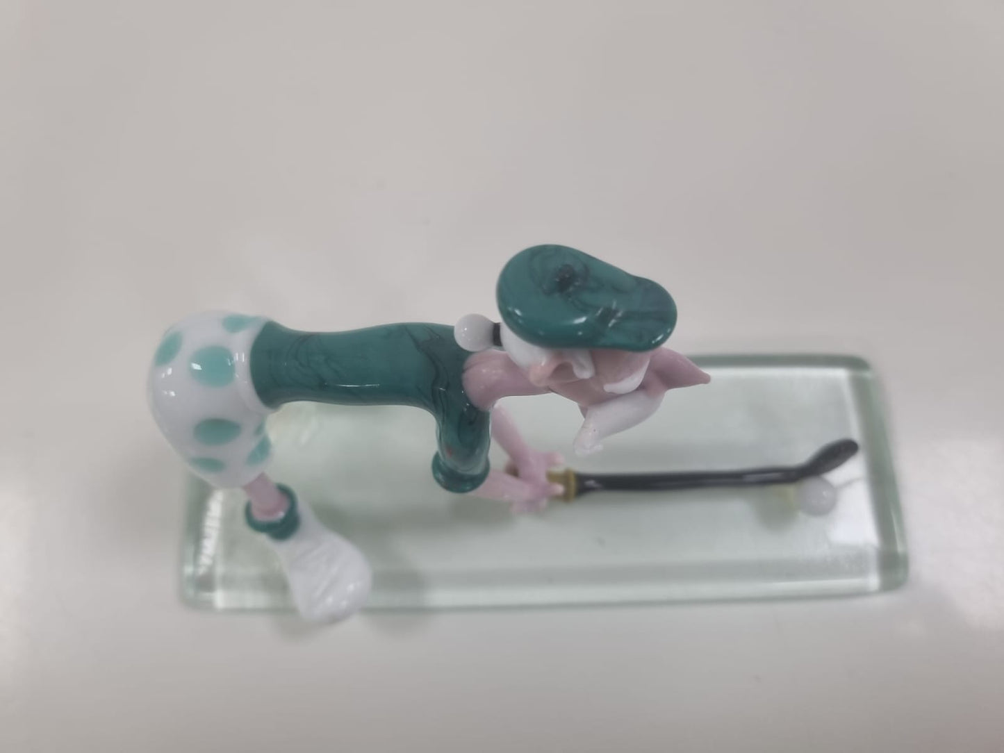 Murano Glass Golfer Handmade Figurine