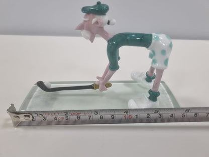 Murano Glass Golfer Handmade Figurine
