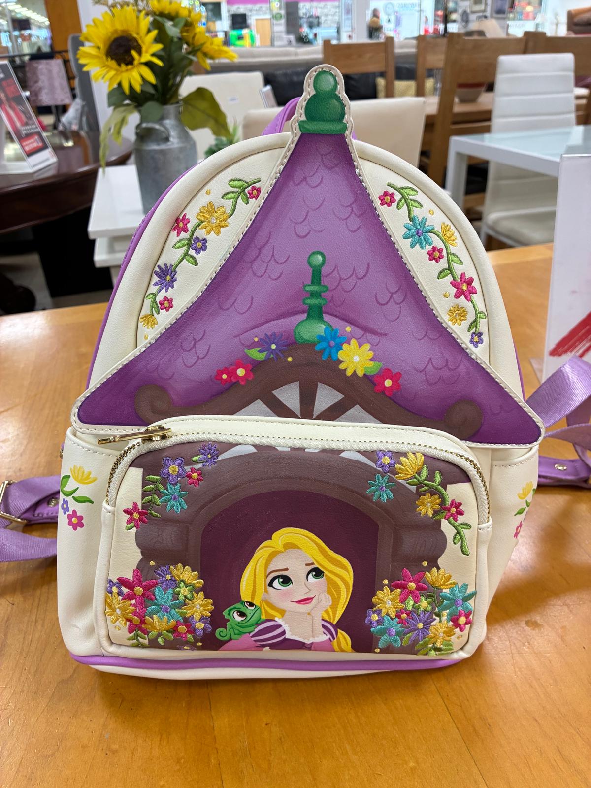 Disney Loungefly Tangled Tower Scene Rapunzel Princess Mini Backpack