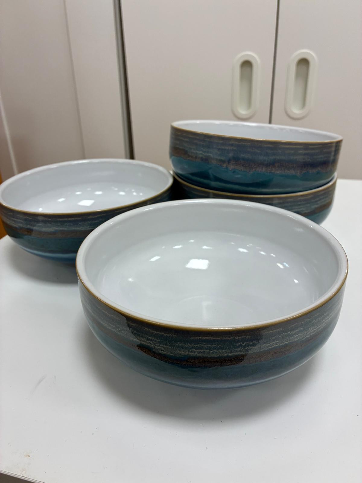 Denby Azure Soup/Cereal Bowl Set of 4