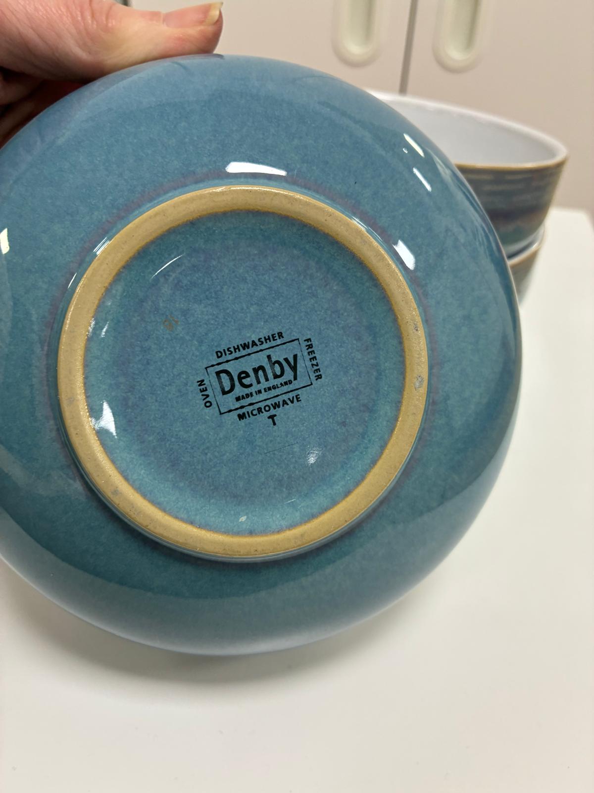 Denby Azure Soup/Cereal Bowl Set of 4