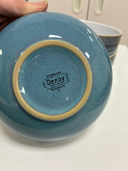 Denby Azure Soup/Cereal Bowl Set of 4