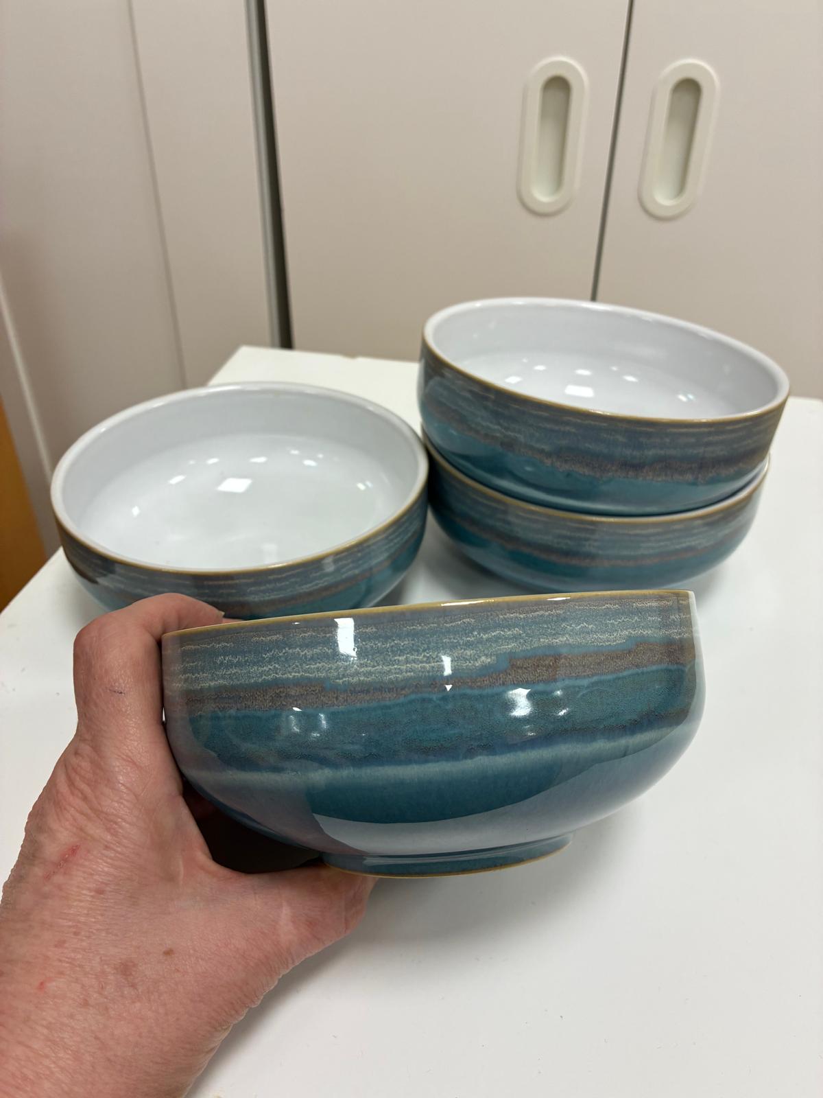 Denby Azure Soup/Cereal Bowl Set of 4