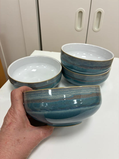Denby Azure Soup/Cereal Bowl Set of 4