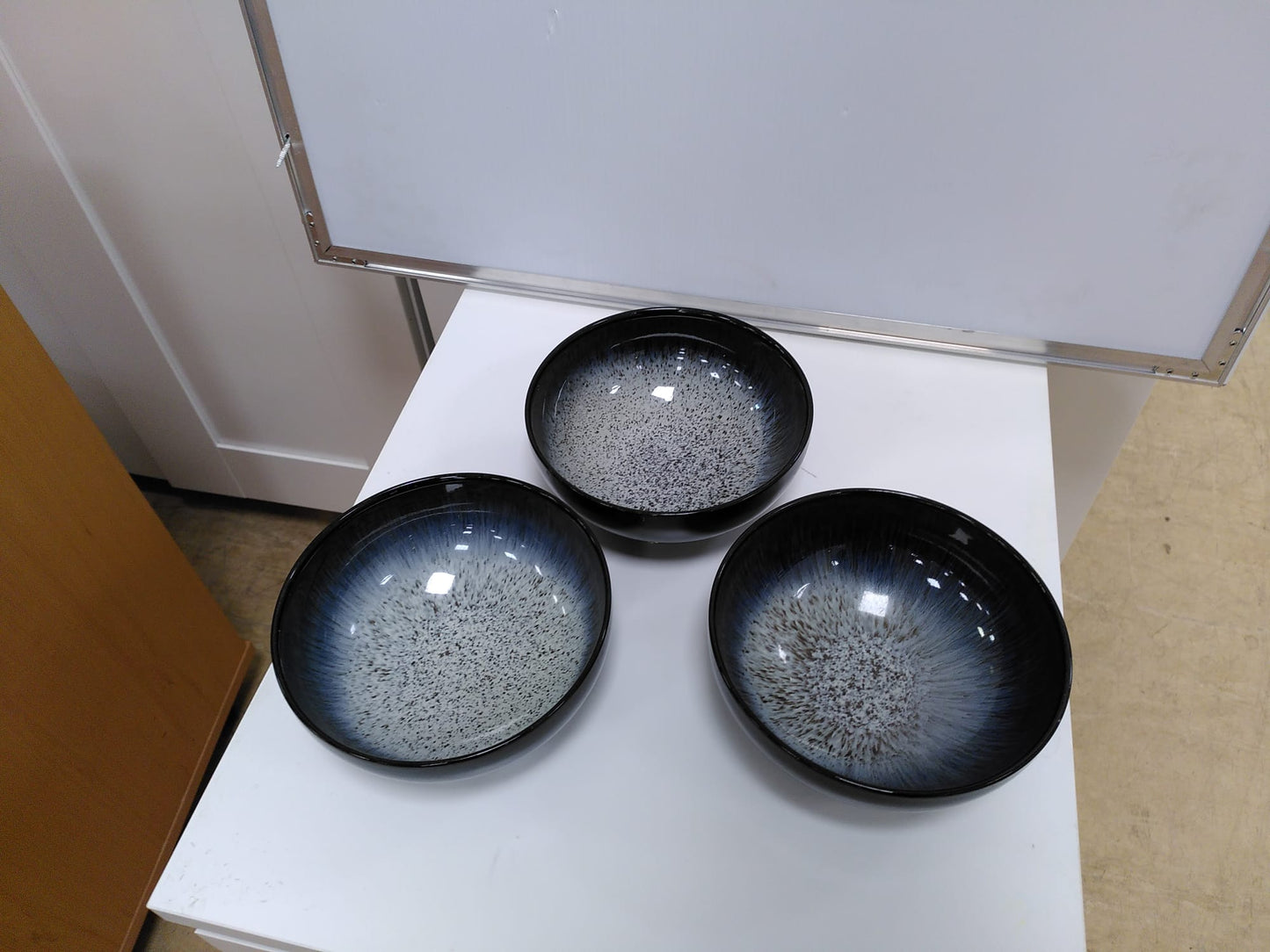 Denby Halo Set of 3 Dinner Plate Side Plate and Bowl