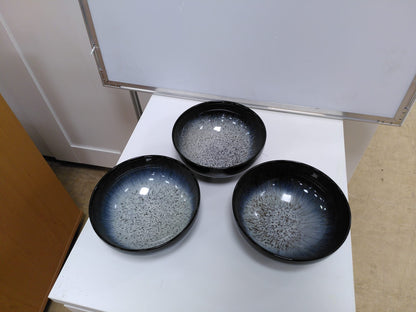 Denby Halo Set of 3 Dinner Plate Side Plate and Bowl