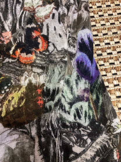 Paul Grey Printed Tunic Top Size 14