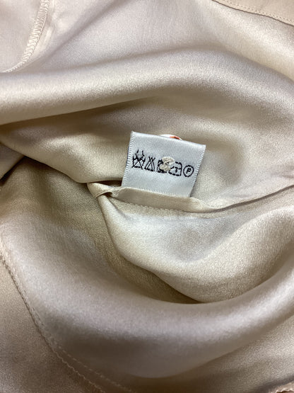 Jeff Banks Beige Silk Blouse Size 12