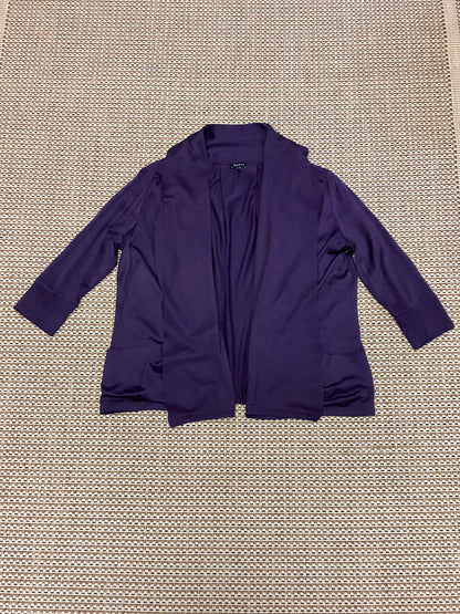 Jaeger Purple Silk Cardigan Size L