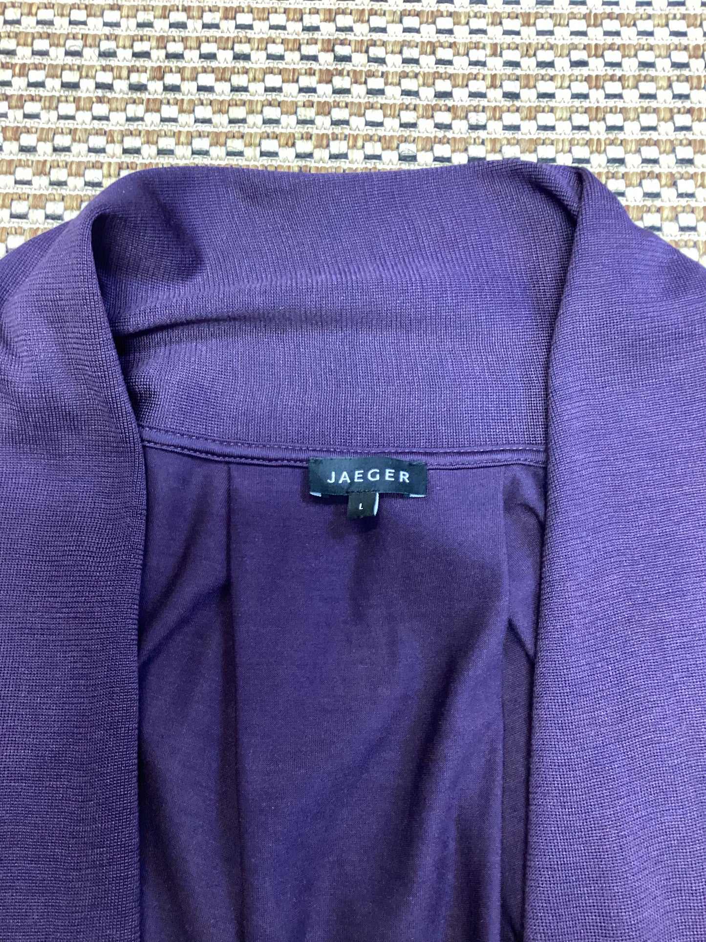 Jaeger Purple Silk Cardigan Size L