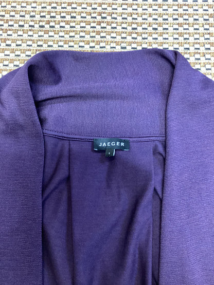 Jaeger Purple Silk Cardigan Size L