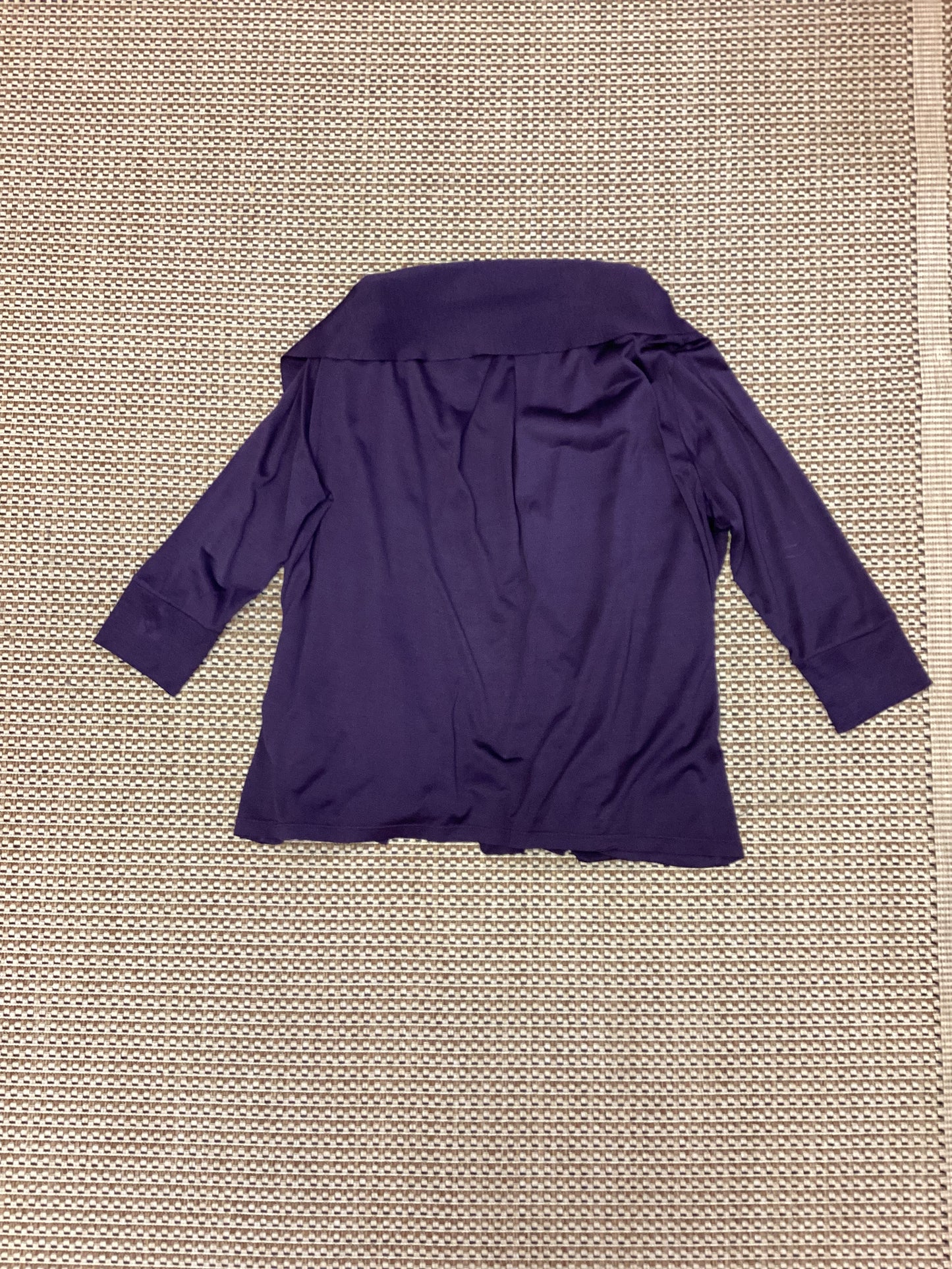 Jaeger Purple Silk Cardigan Size L
