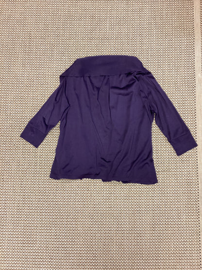 Jaeger Purple Silk Cardigan Size L