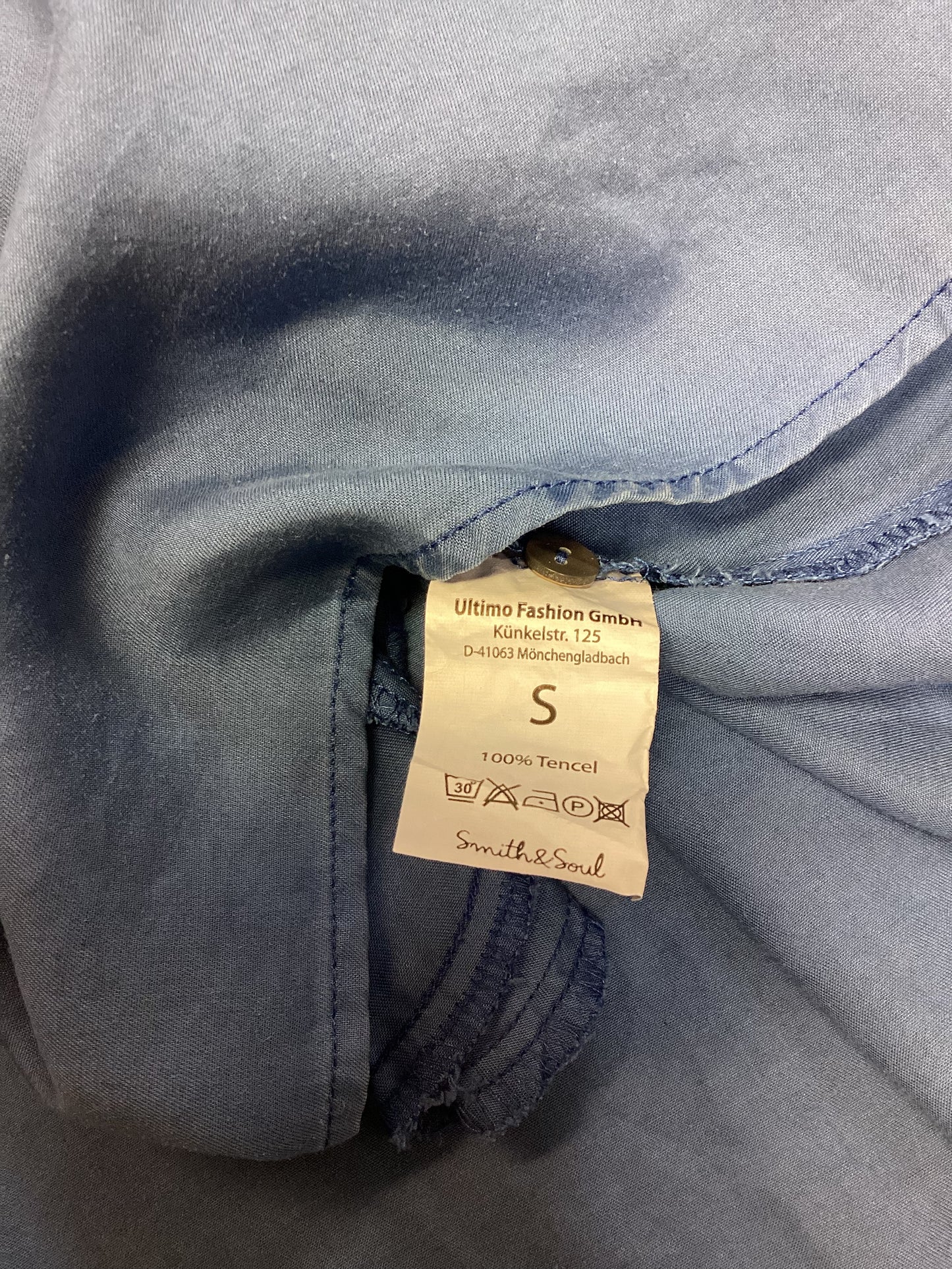 BNWT Smith and Soul Blue Shirt Dress Size S