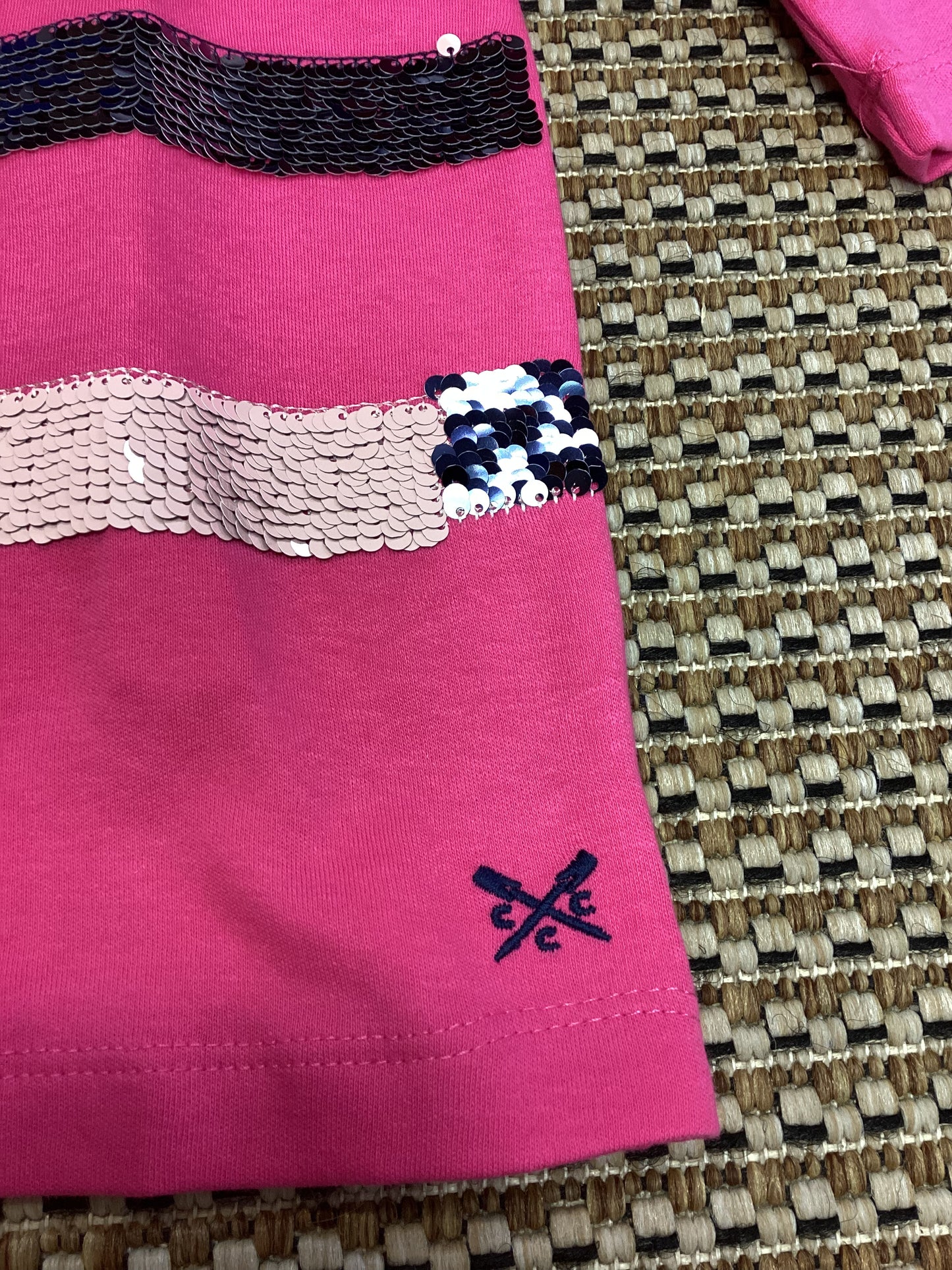 BNWT Crew Kids Pink Cotton Dress Age 3-4 Years