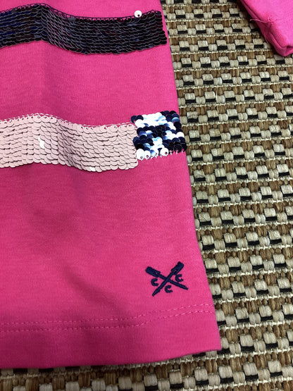 BNWT Crew Kids Pink Cotton Dress Age 3-4 Years