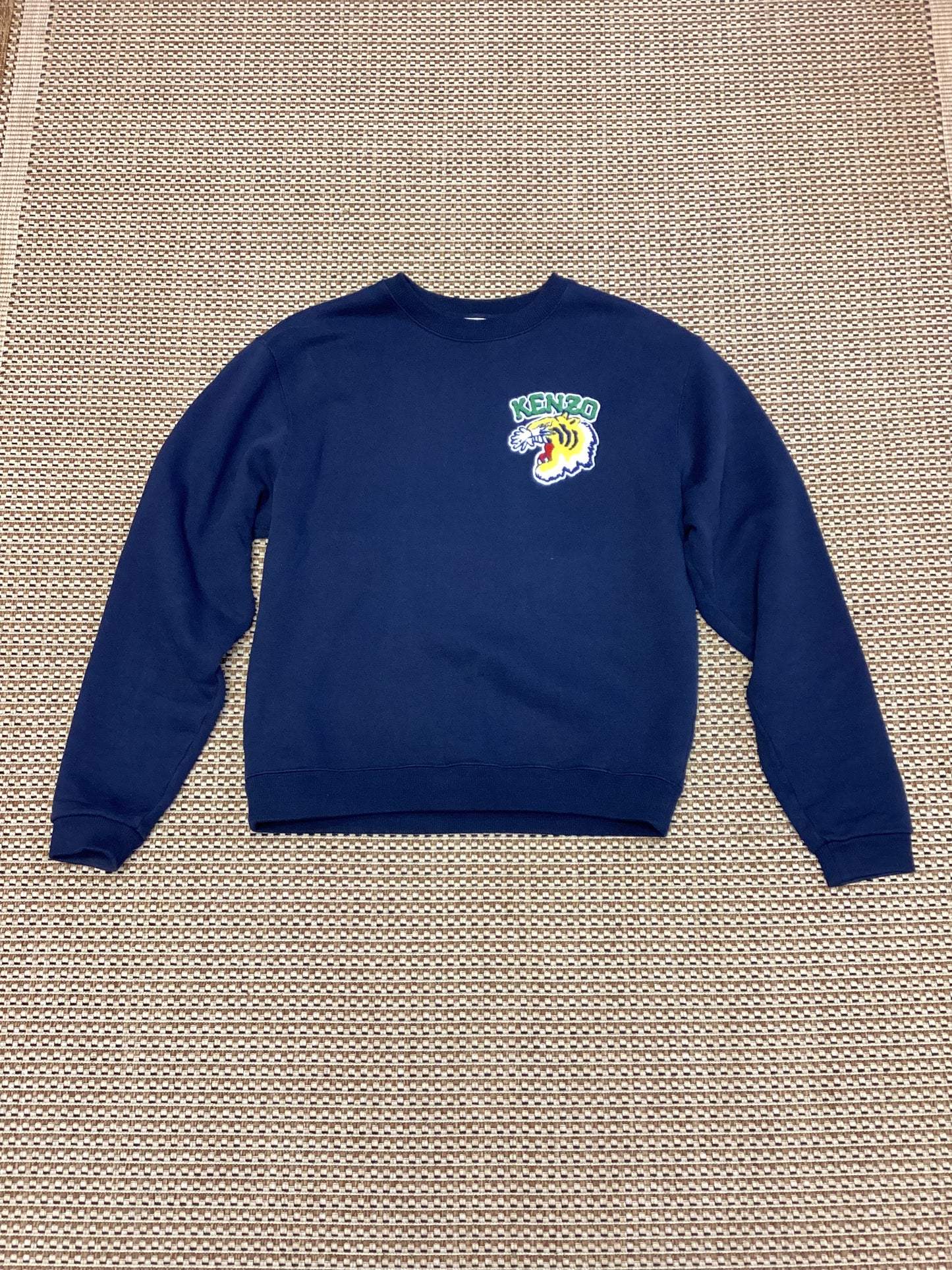 Kenzo Navy Blue Cotton Tiger Crew Sweatshirt Size S