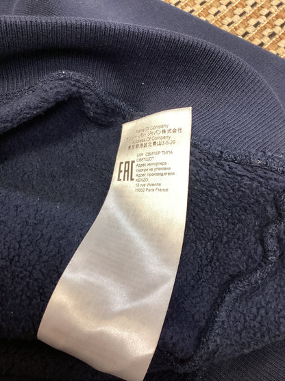 Kenzo Navy Blue Cotton Tiger Crew Sweatshirt Size S